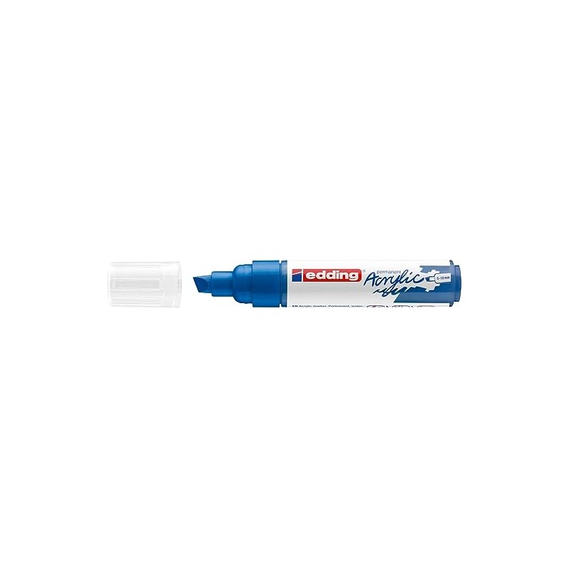 edding 5000 acrylic marker broad - blue - 1 waterproof