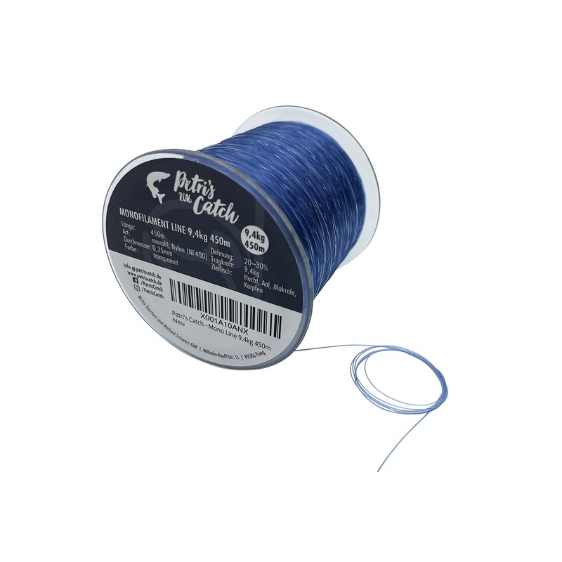 PetrisCatch Monofilament Predator Fishing Line, 450 m, 9.4 kg, 0.35