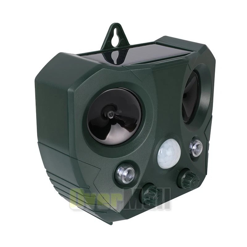 Ultrasonic Solar Animal Repeller 5 Modes with Motion Sensor Flashing