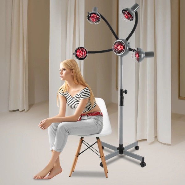 Unbranded 5 Head Infrared Heat Lamp Adjusting Height Styling Perming