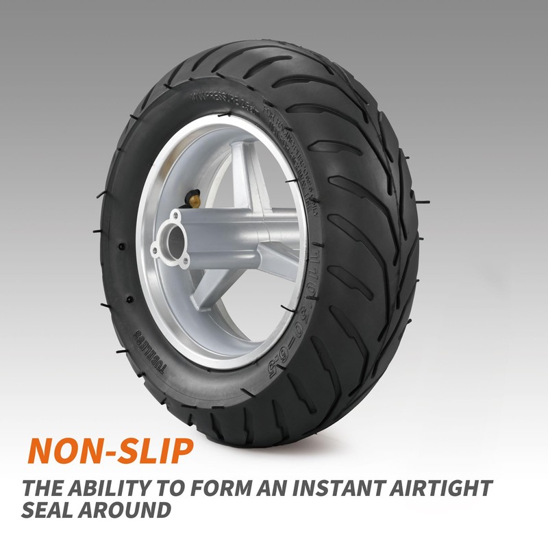 110/50-6.5” Mini Bike Wheel Rear Tire, Rubber Wheel Tire and
