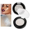Afflano Shimmer White Glitter Eyeshadow, Highly Pigmented White Eyeshadow, Glittering