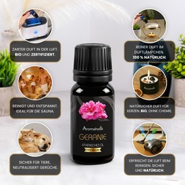 Women's Essential Oils Set of 10 - Floral & Gentle for Home Wellness - Vanilla Oil, Patchouli Oil, Jasmine Oil, Orange Oil, Lavender Oil, Ylang Ylang Oil, Clove Oil and Others - 100% Natural - 10 × 10