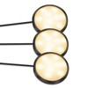YGS-Tech LED Puck Lights, Under Cabinet Lighting Black Trim, 3000K