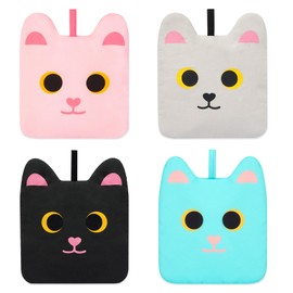 Set of 4 Pot Holders, Kitchen Accessories, Set of 4 Pot Holders, Cotton, Heat Resistant up to 250 °C, Washable Protective Cloth for Cooking, Baking, Kitchen Accessories