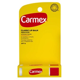 Carmex Bálsamo labial hidratante Click-Stick SPF 15 Original 0.15 oz (paquete de 5)