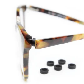 Optigear Eyeglass Temple Tighteners | 10 Pieces (5 Pairs) | Black