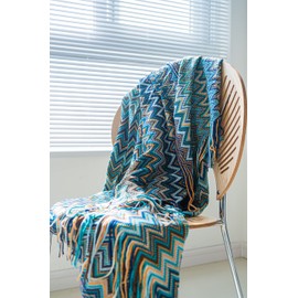 Blanket, Stylish, Throw Blanket, Large, Northern European Knit, Bohemian Pattern, Should, Wearable Blanket, Gift, For Autumn and Winter, Washable, Cold Protection, Air Conditioning, All Year Round