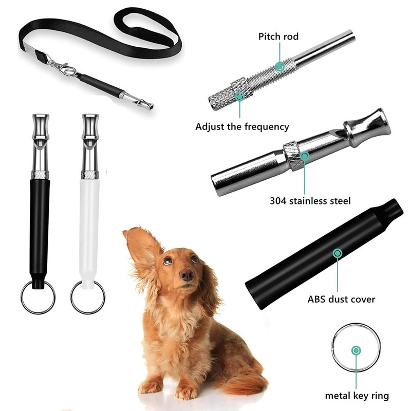 Weenwill Dog Training Whistle,2 Pcs Dog Whistles for Recall Ultrasonic