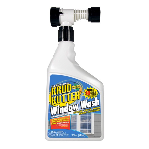 Rust-Oleum Krud Kutter WW32H4 Window Wash, 32 Ounce, Clear