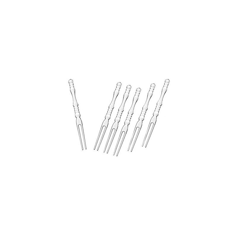 WOIWO 200PCS Disposable Plastic Cocktail Picks Fruit Forks,There are five