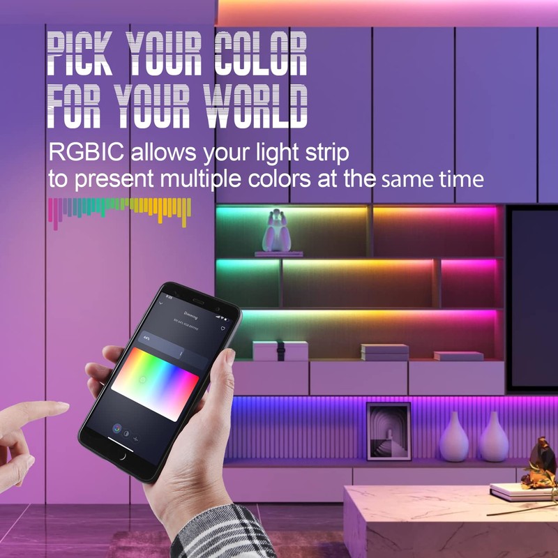 Ailofy Smart LED Strip Lights Pro 16.4ft, 16M Colors Changing,