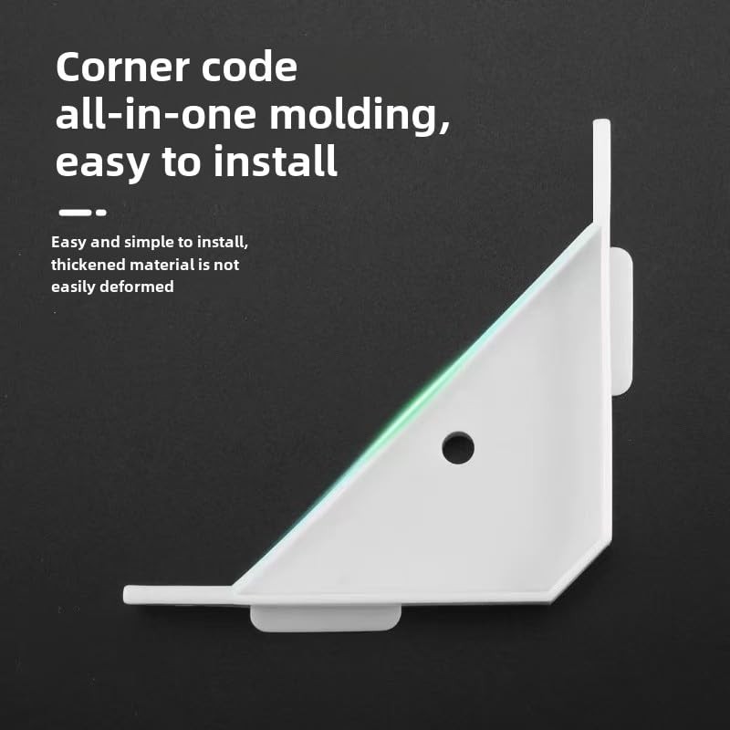 8 PCS Plastic Corner Braces, Cabinet Triangle Bracket, 90 Degree