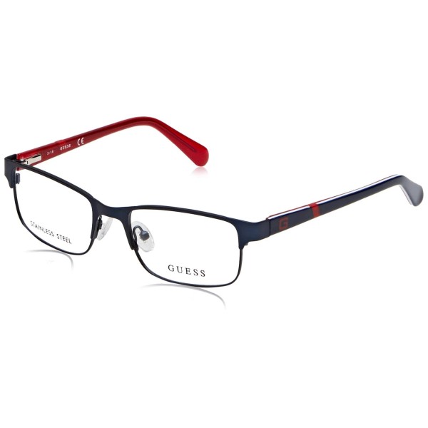 Guess GU9180 Eyeglass Frames - Matte Blue Frame, Matte Blue