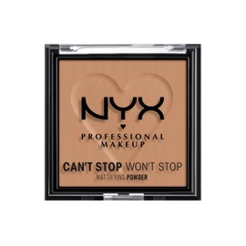 NYX Cant Stop Wont Stop Polvo Matificante Acabado Mate Tono Caramel, 6 g                                                                              