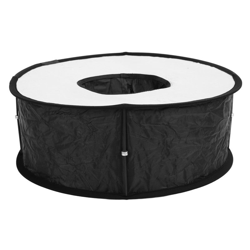 Ring Flash Softbox 17in Flash Diffuser Foldable Portable with Carrying