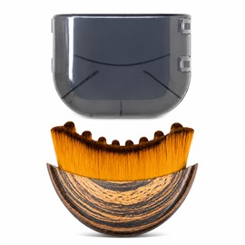V-Face Brush for Facial Lifting Cleansing & Massage – Natural Wood Handle Soft Bristle Brush for Daily Skincare Routine