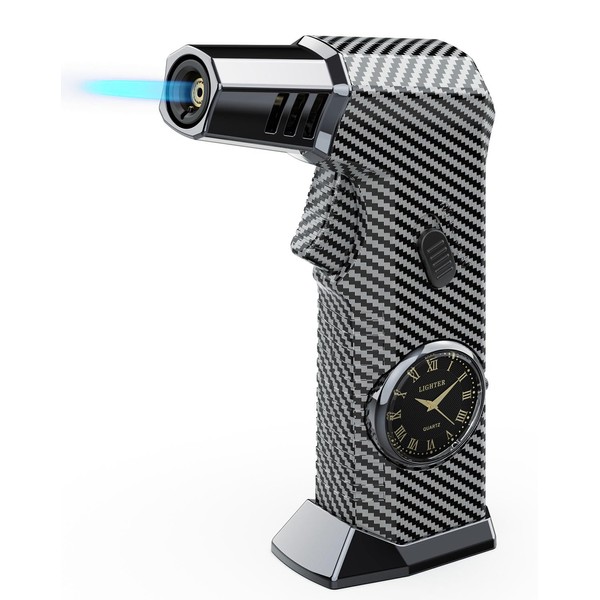Butane Torch Watch Lighter - Refillable Kitchen Torch Lighter for