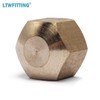LTWFITTING 5/16-Inch Brass Compression Cap Stop Valve Cap,Brass Compression Fitting(Pack