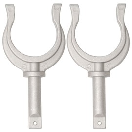 Ollanoos 2 PCS Aluminum Portable Stable Side Mount Oarlock Rowlock, Replacement for Kayak, Replacement for Canoe, Replacement for Marine Boat