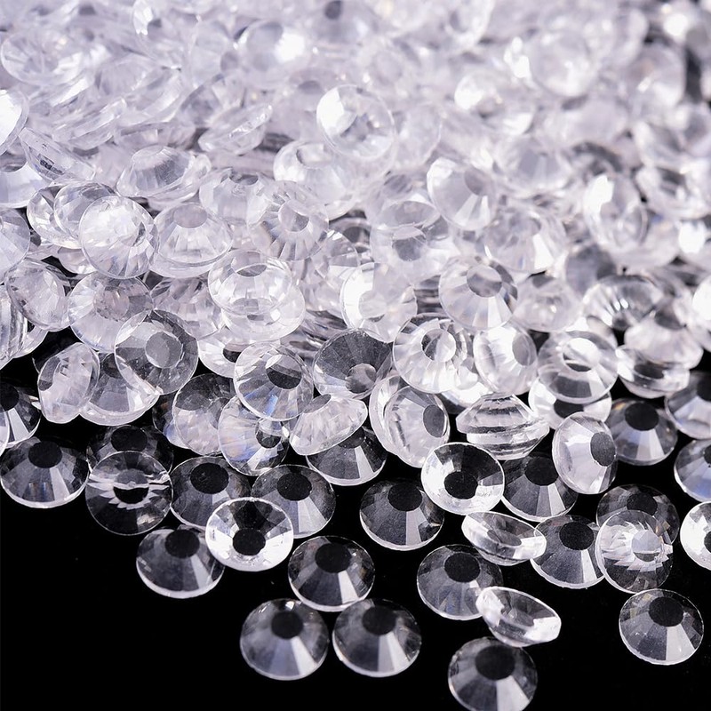 Blinginbox 1440pcs Round Gems Flat Back Crystal Rhinestones for Nail