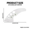 Herb Stripper, Stainless Steel Leaf Stripper Tool with 9 Hose