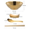 BYEGOU Stainless Steel Ramen Bowl Set, 7.8 Inch Double-Wall Noodle