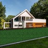 48"x120" Artificial Grass Roll Wall, UV-Anti Boxwood for Outdoor