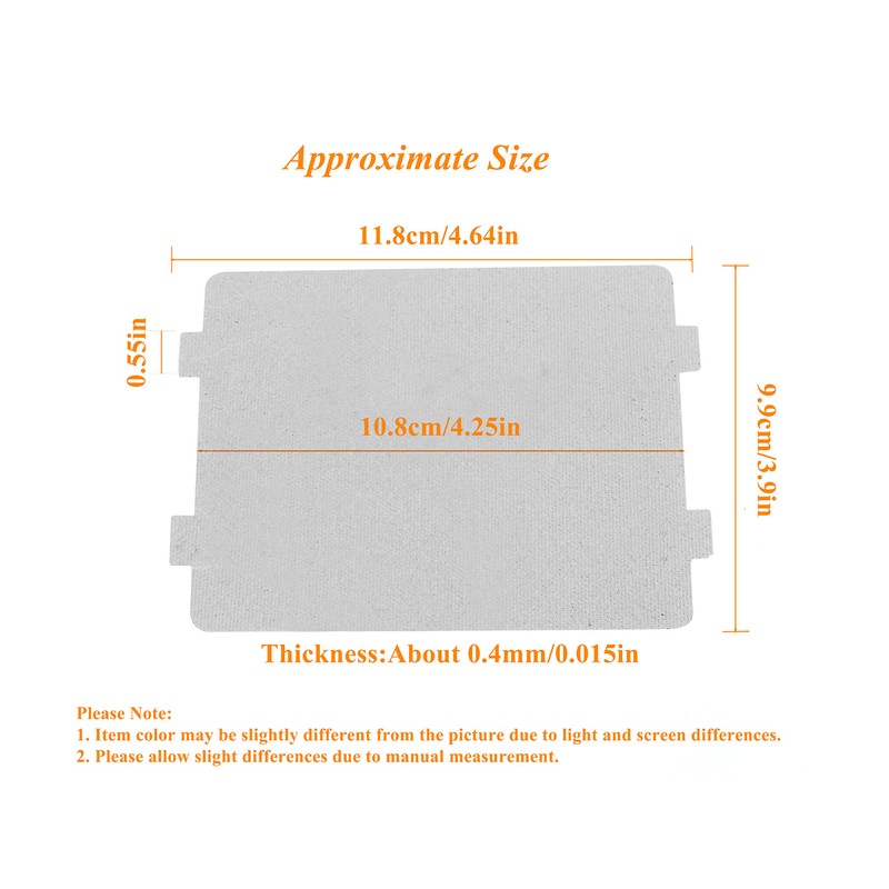 2pcs Microwave Oven Universal Mica Plates Sheets High Temperature Heat