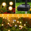 4 Pack Dragonfly Solar Garden Lights Outdoor, 24 LEDs Solar