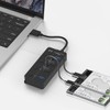 KLAQQED USB Hub 3.0, USB Splitter1 in 4 Out, USB