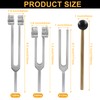 3 Pack Tuning Fork Set (128Hz, 256Hz, 512Hz)