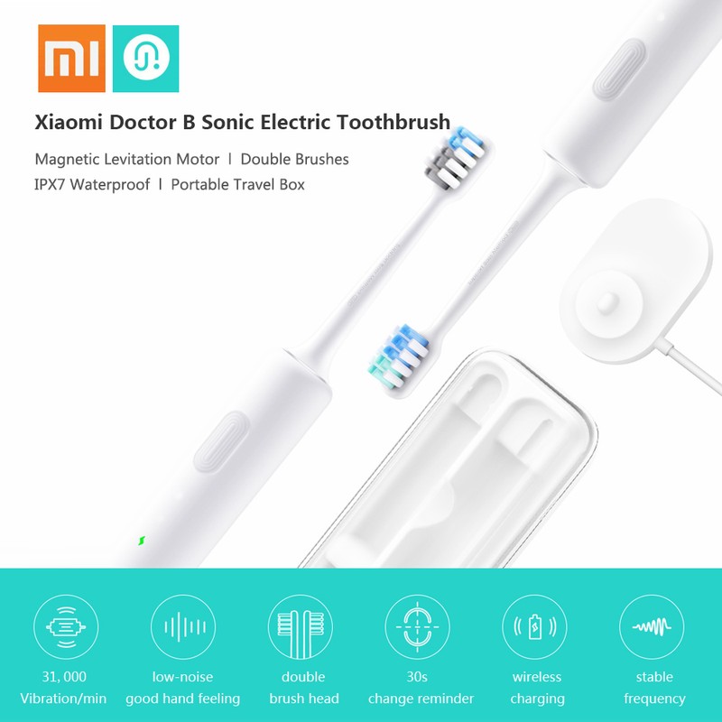 Doctor B Sonic Electric Toothbrush Sound Waves Smart Brush Ultrasonic