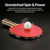 DHS Ping Pong Paddles with Fabric Paddle Cover Case，Sticky Rubber