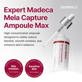 CENTELLIAN 24 Expert Madeca Mela Capture Ampoule Max 1.0 fl oz - Anti Aging Serum with TECA for Elasticity, Hydration & Sensitive Skin Facial Care