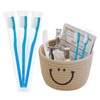 Blue Handle Toothbrushes Individually Wrapped, Multipack Disposable Toothbrushes for Hotel,