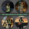 2 Packs Reflective Vest Running Gear, High Visibility Reflective Running