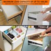 16 inch Drawer Slides 4 Pairs (8pcs) 3 fold Full