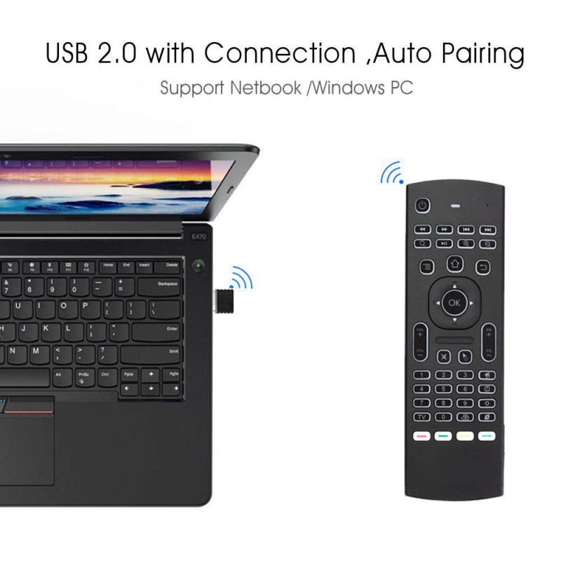 For KODI TV BOX PC Remote Control MX3 Backlight Air