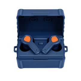 Pdflie Active Hearing Protection Earplugs Electronic Shooter Earbuds Electric Amplification Ear Buds Plugs Rechargeable Kits with Charging Box for Men Women Shooting Hunting(Blue,24dB Noise Reduction)