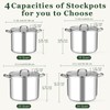 Leonyo Stainless Steel Stock Pot, 24QT Large Pot For Cooking,