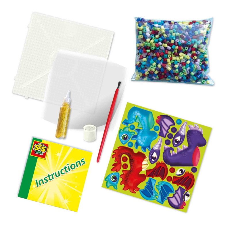 SES Creative 06208 Iron on Beads-Dragons, Various