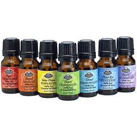 Fabulous Frannie Chakra Complete Set of 7 Pure Essential Oil Blends Grounded , Passion , Powerful , Compassion , Communicate , Intuition and Enlighten .33oz
