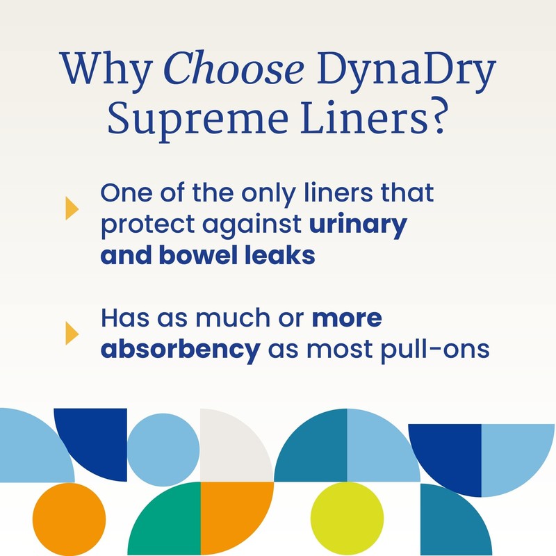 NorthShore DynaDry Supreme Liners for Men and Women, Medium, Pack/20