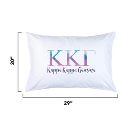 Desert Cactus Kappa Kappa Gamma Pillowcase Sorority Water Color 220 Thread Count 100% Cotton