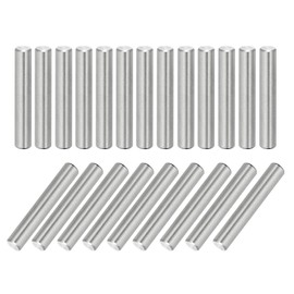 MECCANIXITY 55Pcs Dowel Pin 5mm x 30mm Shelf Support Pin 304 Stainless Steel Shelf Pegs for Shelves Cabinets Furniture Nickel Plated, Silver Tone