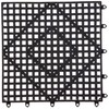Winco Interlocking Bar Mat, 12 by 12-Inch, Dark Smoke,Black,Medium