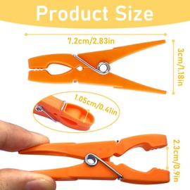 72Pcs Colored Plastic Clothespins, LIOUCBD Colorful Clothes Pins Heavy Duty Outdoor for Hanging Clothes, Clothes Pins Washing Pegs, Clothesline Crafts Socks Clips Towels Socks