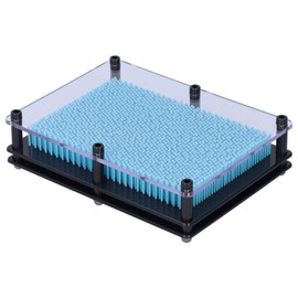 lvifloae Pin Art Toy, 3D Plastic Handprint Model, Pin Impression, 3D Pin Art Toy, Fidget Board, Creative Cloning, Colorful Changeable for Kids (Light Blue)