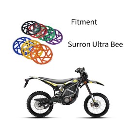 Woodniu Racein 520-54T Sprocket for Surron, 7075 Aluminum Alloy 520-100 Chain Rear Sprocket for Surron Ultra Bee Electric Dirt Bike Parts Motorbike Accessories (Purple)